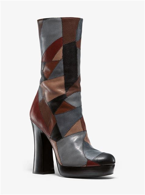 michael kors patchwork boots.